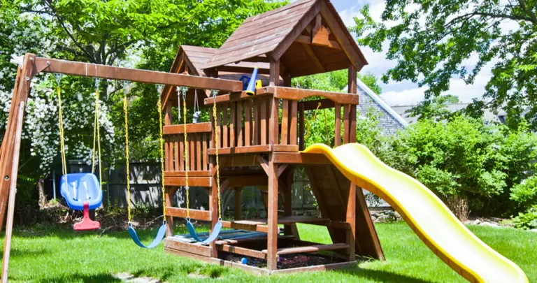 what-to-put-under-playset