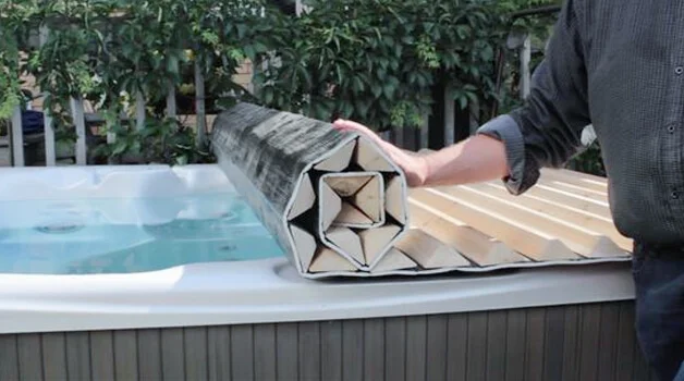 Benefits of using a roll-up hot tub cover