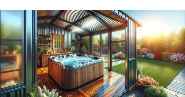 can-you-put-a-hot-tub-in-a-metal-shed